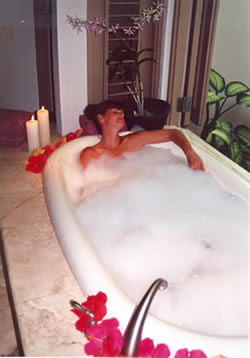 Relaxing in Bath Tub